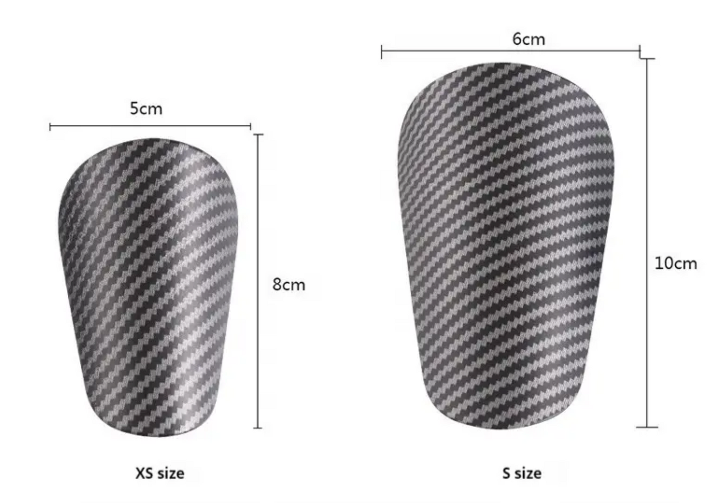 mini carbon fibre print shin pad