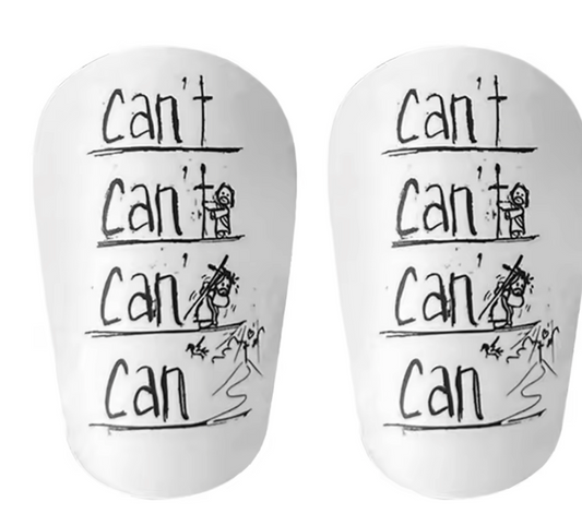 "Can", "Can't" mini shin pads